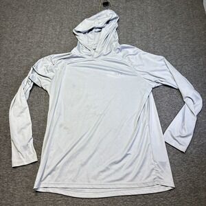 BALEAF Hoodie Pullover Sun Shirt Gray XL Men's Long Sleeve Fishing Swimming